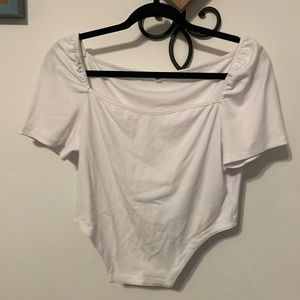 White Crop top